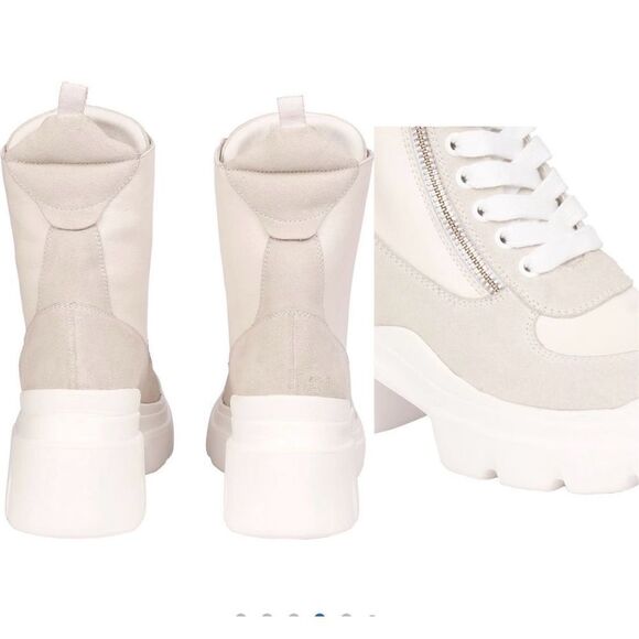 Saint G Kendall combat boots off white size 10 NWB - Picture 4 of 7